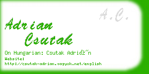 adrian csutak business card